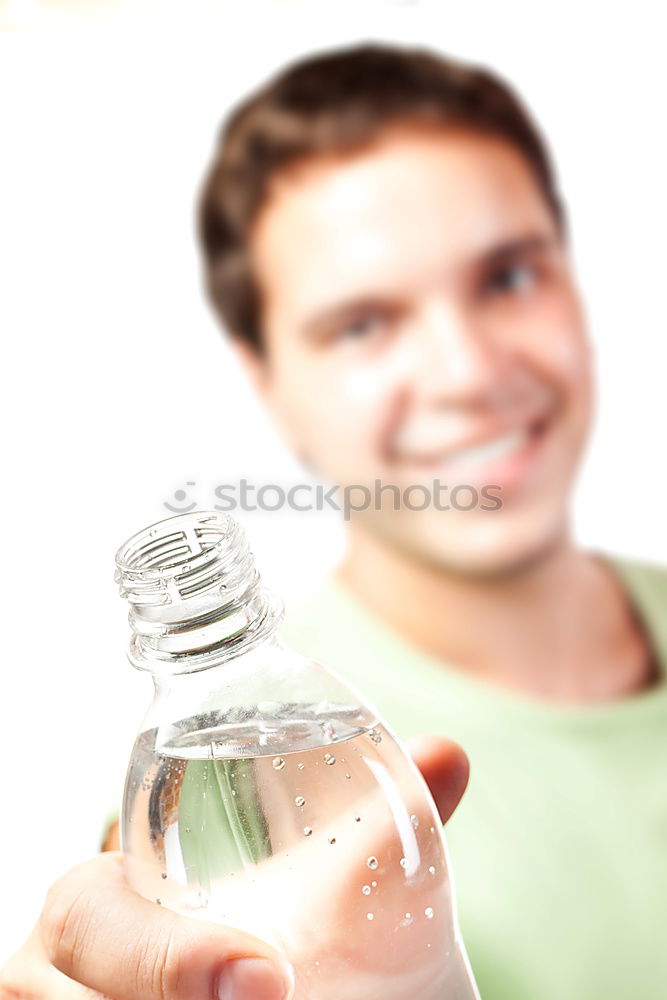 Similar – Image, Stock Photo woman holding mason jar with sassy lemon and mint water