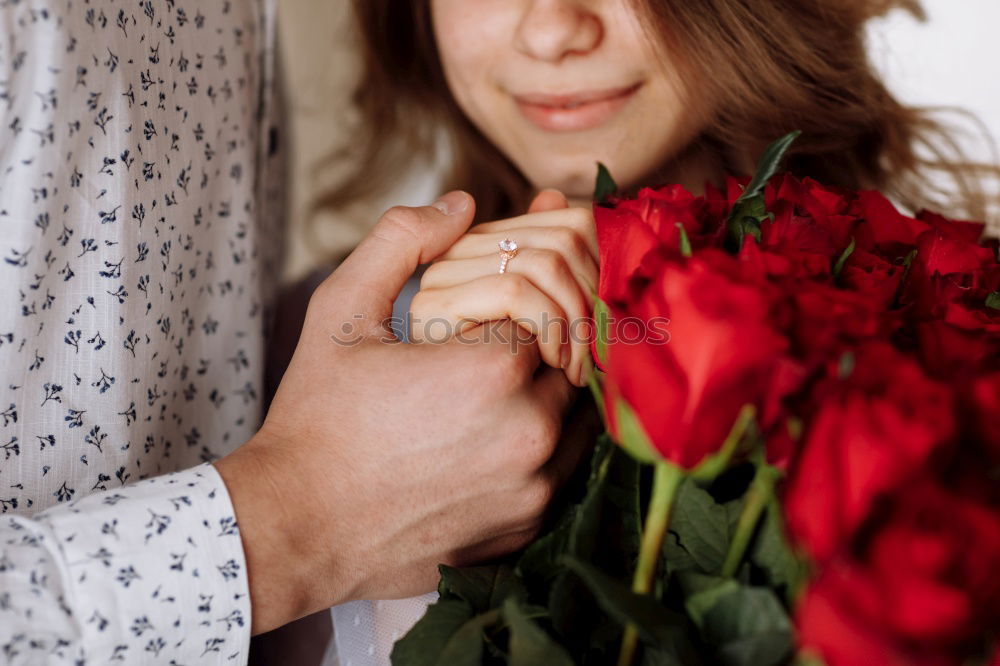 Similar – Image, Stock Photo Close-up of female fashion designer working with textiles