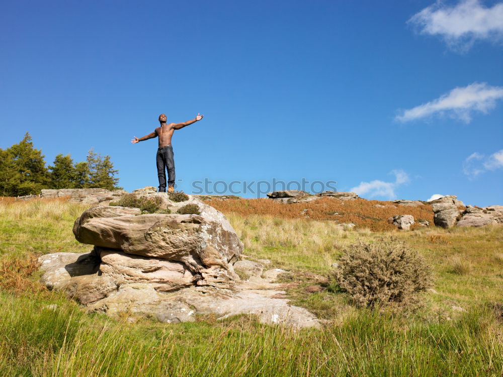 Similar – Image, Stock Photo upward Adventure Mountain