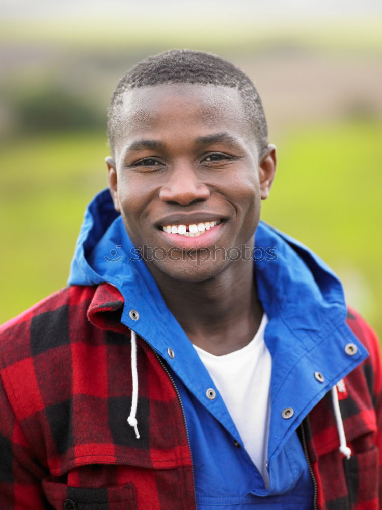 Similar – Image, Stock Photo Handsome african man in the Street.