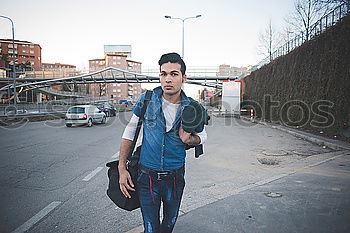 Similar – Image, Stock Photo young woman with her camera outdoors in a winter day