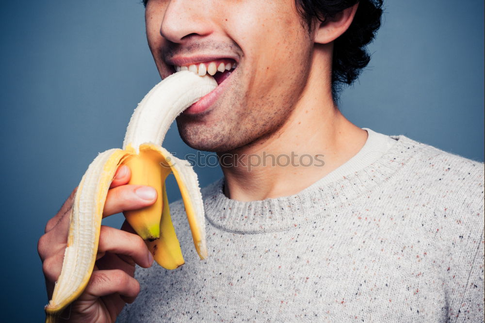 Similar – Image, Stock Photo Man using smartphone sending emojis