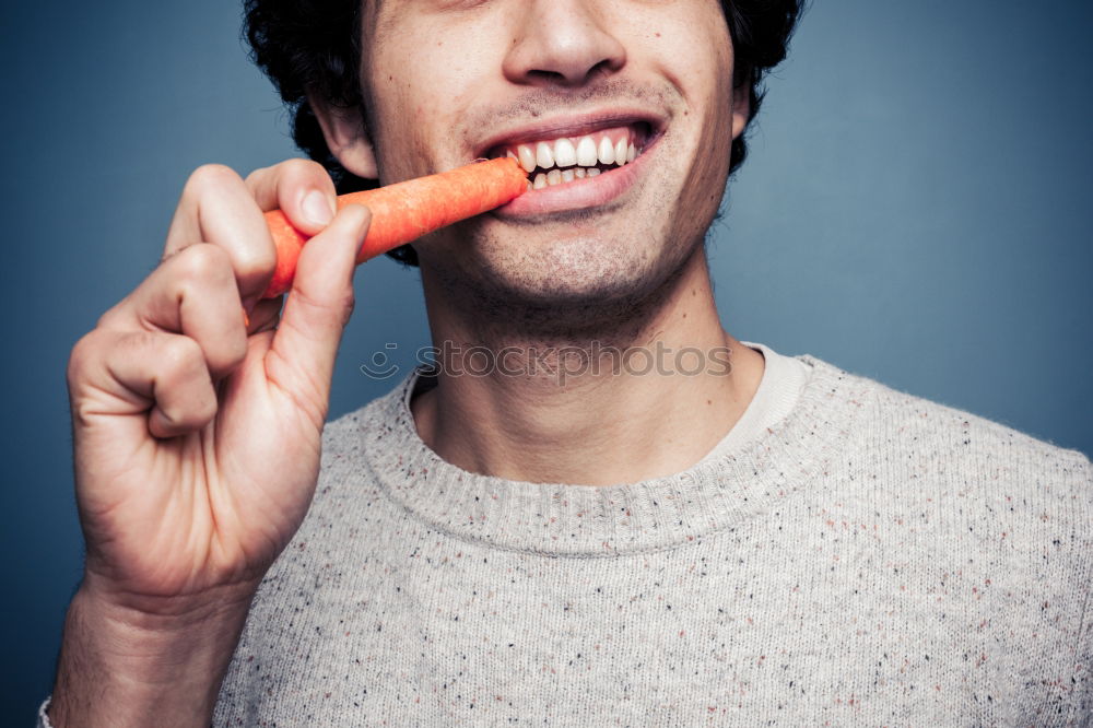 Similar – Stylish man chewing a gum