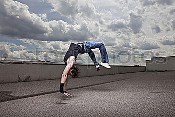 Similar – one hand Handstand Parkour