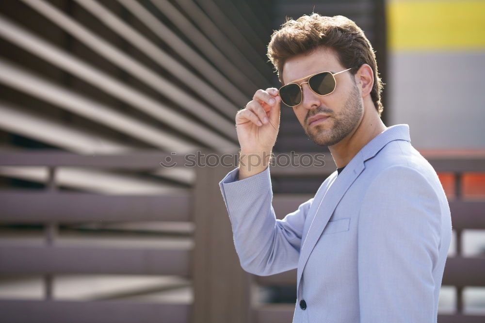 Similar – Cheerful man in sunglasses