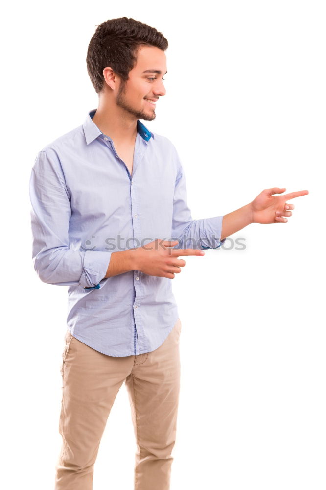 Similar – Image, Stock Photo Portrait of a teenager rebellious man with a blue background