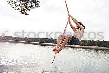 Similar – Image, Stock Photo Jump into the cool water