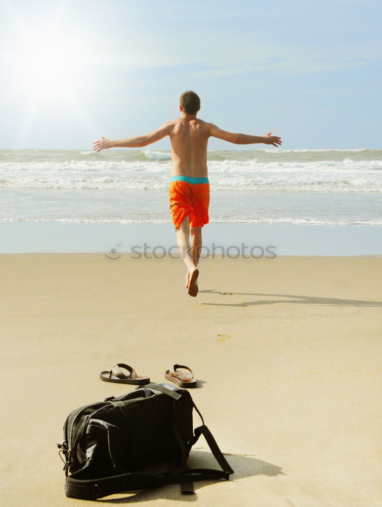 Similar – Image, Stock Photo Determined little boy on the beach