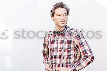 Similar – Adult man standing on beach