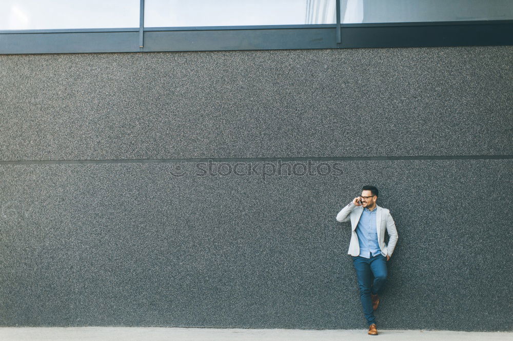 Similar – Young stylish man on station