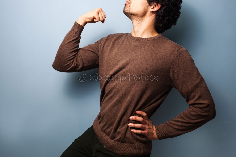 Similar – Image, Stock Photo Casual man posing in green wall