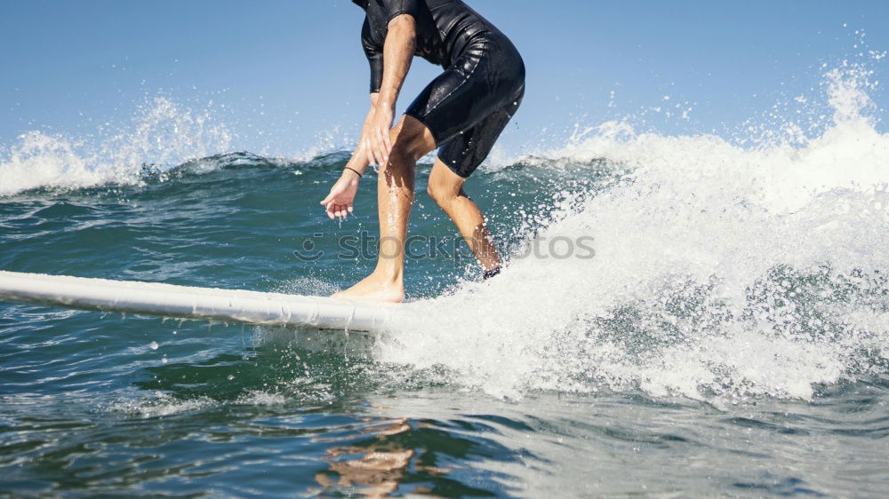 Similar – Image, Stock Photo Atractive sporty girl surfing on famous artificial river wave in Englischer garten, Munich, Germany.