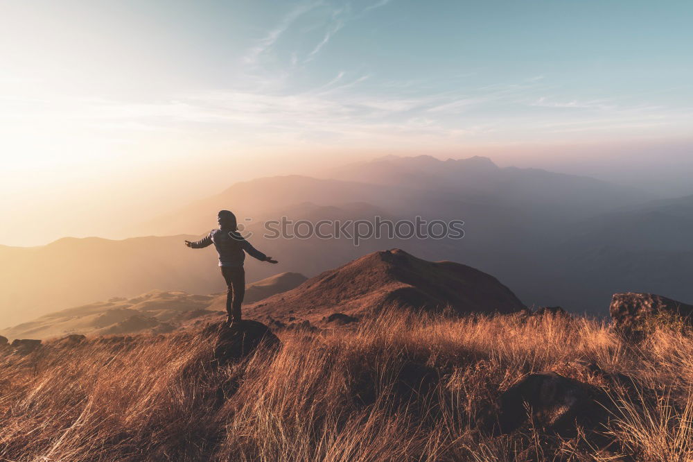 Similar – Image, Stock Photo Anonymous man posing in plain