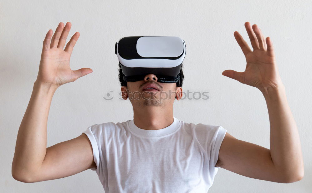 Similar – Black businessman in VR headset