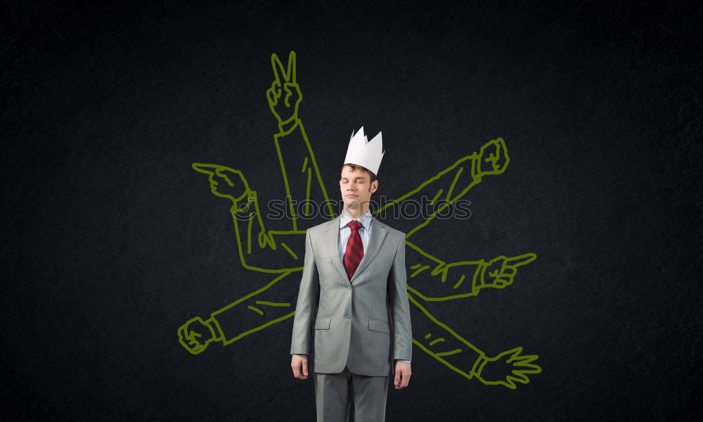 Similar – Image, Stock Photo Symbol; businessman dismissed the employee