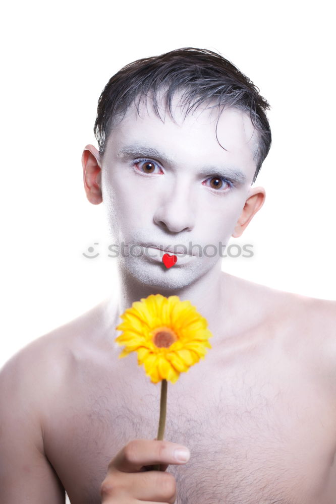 Similar – Image, Stock Photo Woman with wig and black lipstick