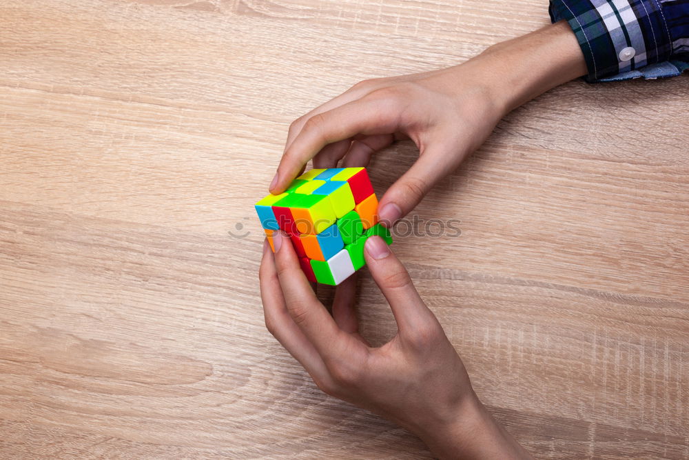 Similar – Image, Stock Photo Toddler with building blocks