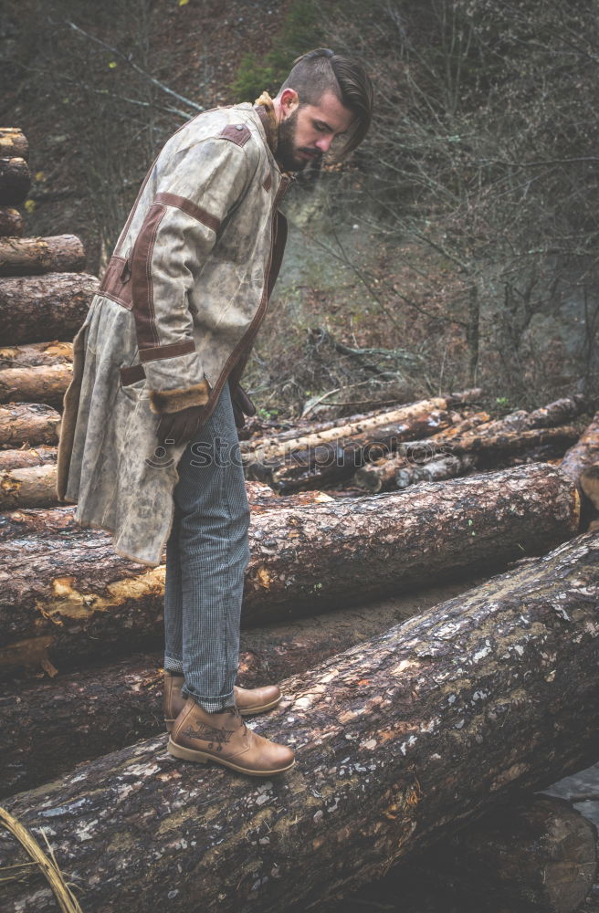 Similar – Image, Stock Photo Children playing on logs