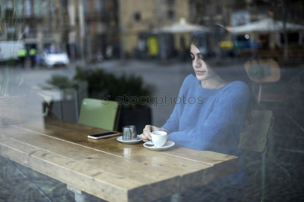 Similar – Image, Stock Photo happy with coffee 3