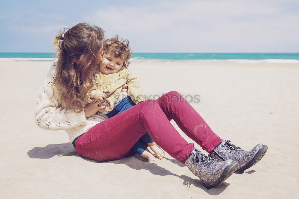 Similar – Image, Stock Photo the child and the sea …