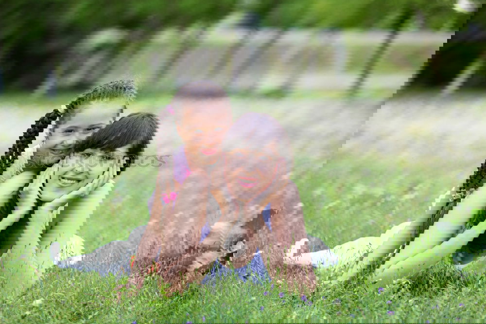 Similar – Image, Stock Photo Three Sisters Human being