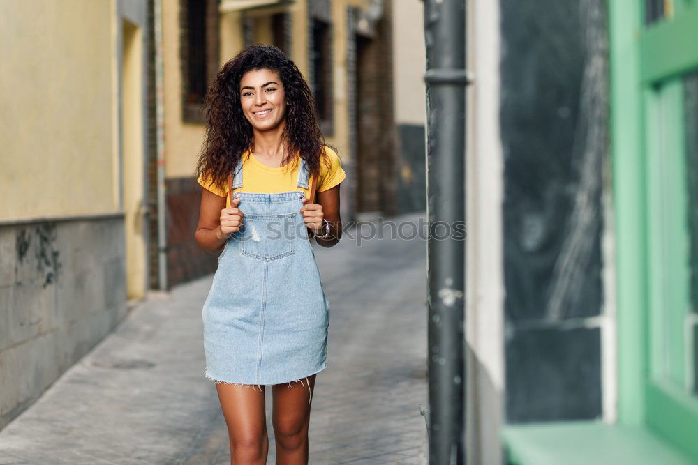 Similar – Image, Stock Photo African woman walking on the street looking at her smartphone
