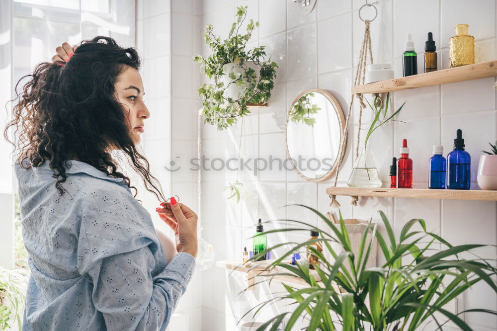 Similar – Image, Stock Photo Attractive woman with book at table