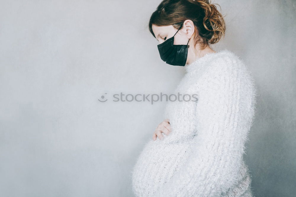 Image, Stock Photo Young daydreamer woman