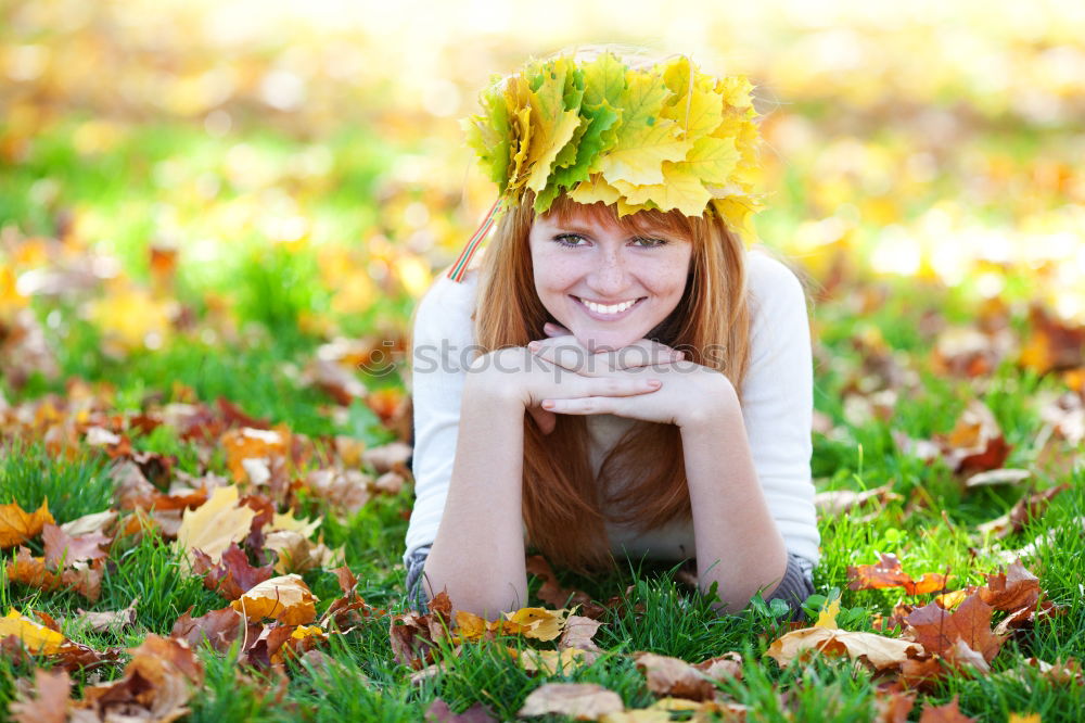 Similar – Image, Stock Photo autumn dreams Autumn Leaf