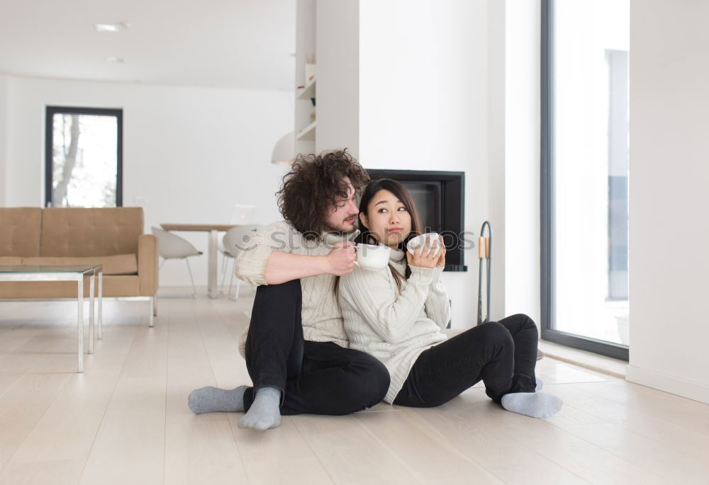 Similar – Image, Stock Photo happy family playing at home