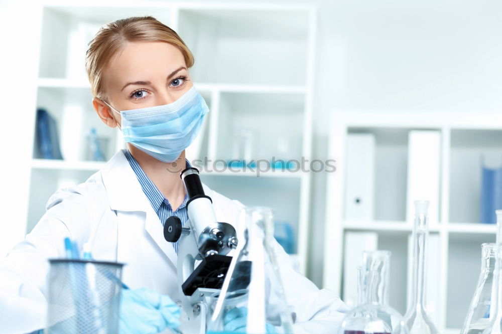 Similar – Image, Stock Photo Female doctor with face mask