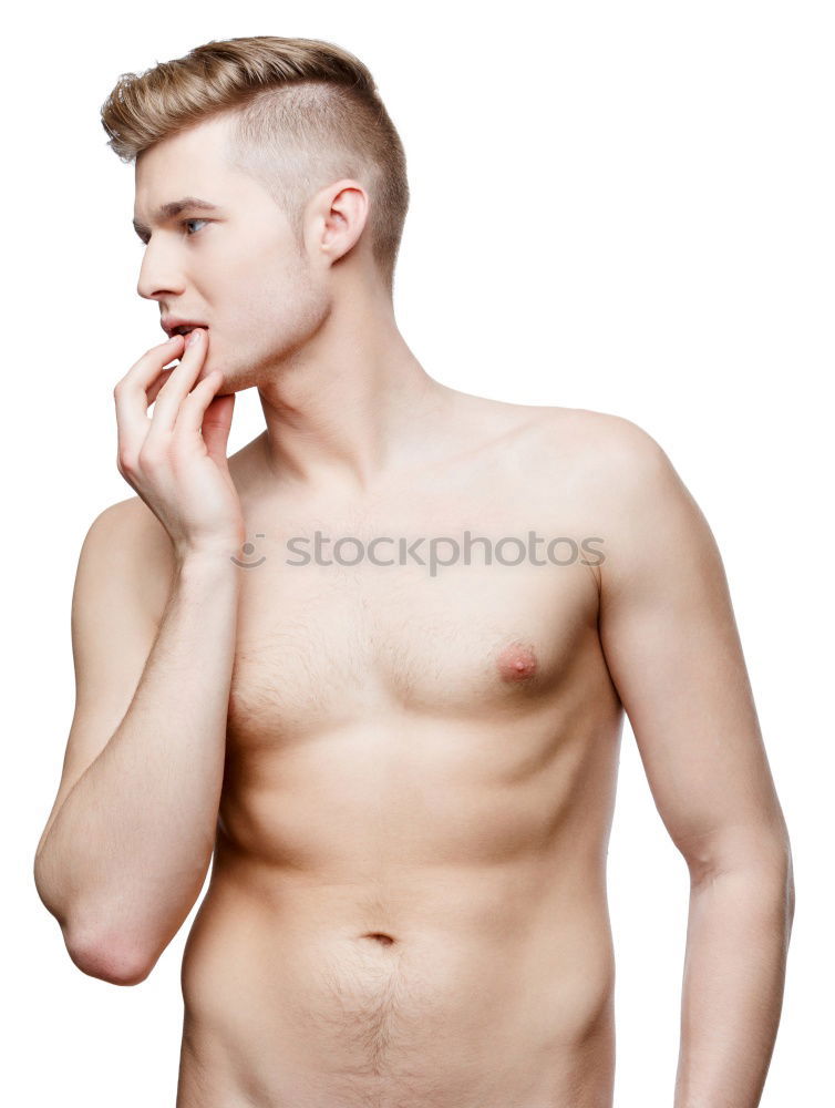 Similar – Image, Stock Photo Young man with red flowers