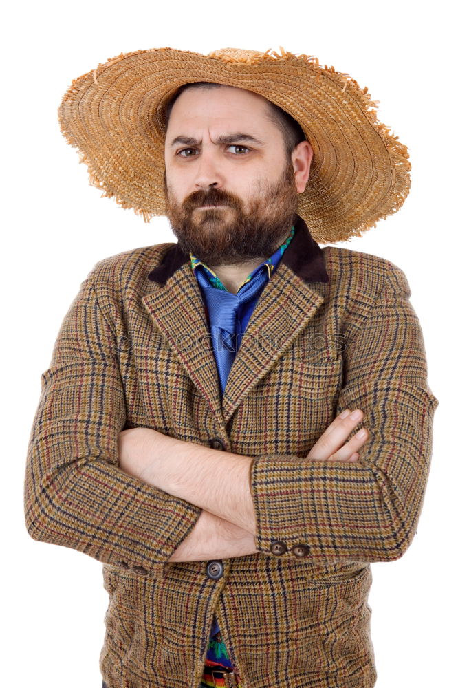 Similar – Image, Stock Photo Man throwing hat on wall