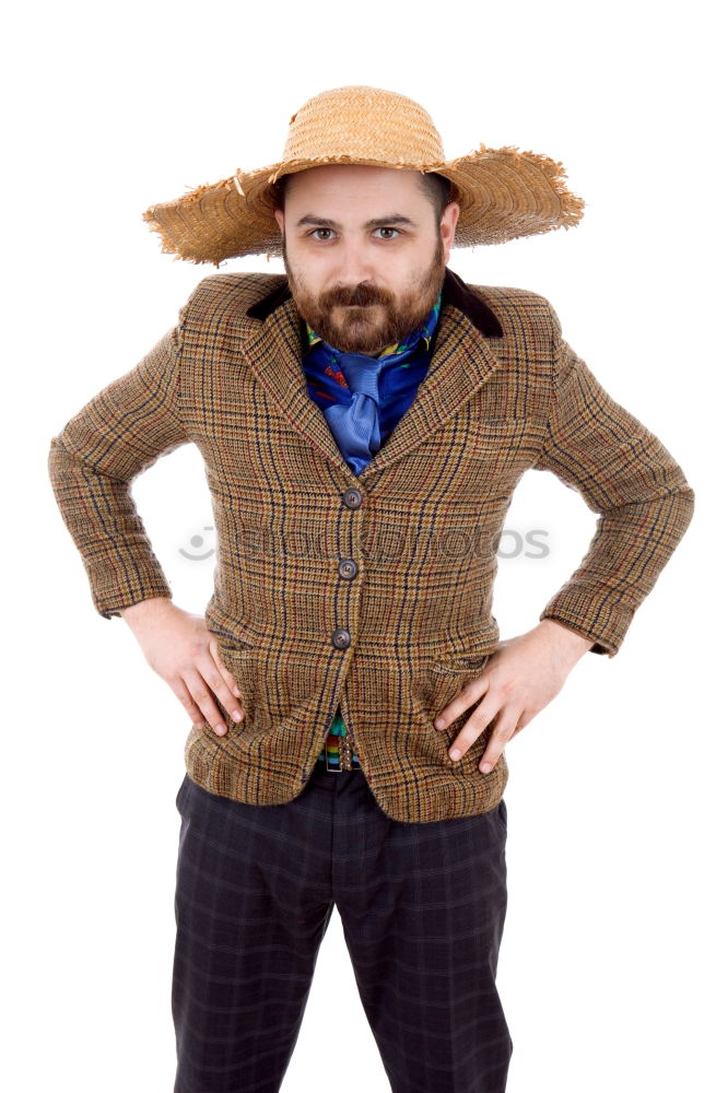 Similar – Image, Stock Photo Man throwing hat on wall