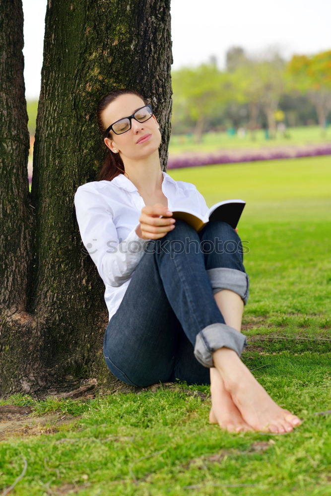 Similar – Image, Stock Photo Teen boy reading a book