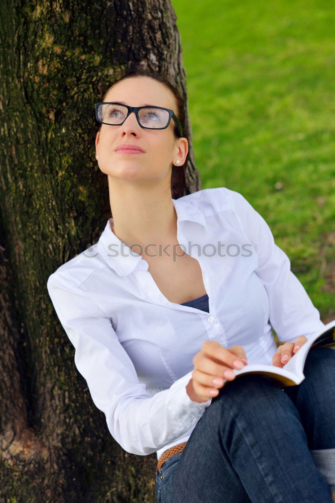 Similar – Image, Stock Photo Teen boy reading a book