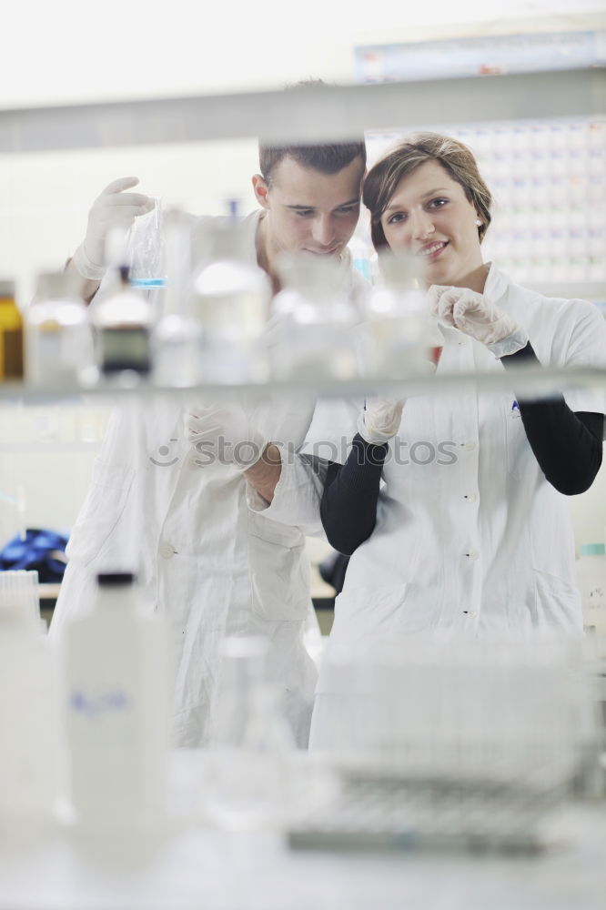 Similar – Image, Stock Photo Biologist woman working in the laboratory