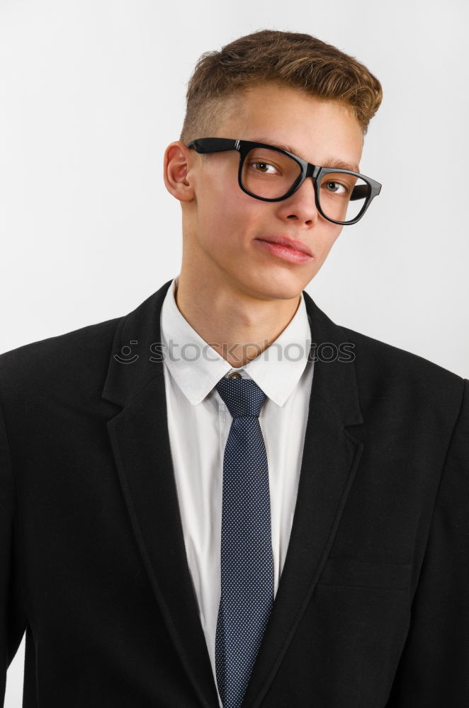 Similar – Businessman in urban background wearing blue suit