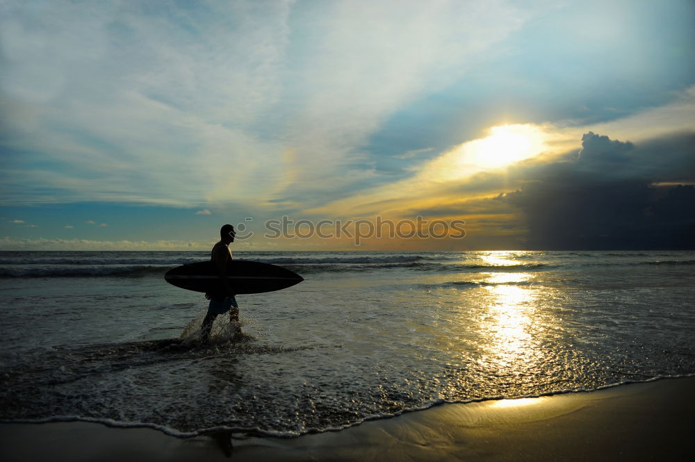 Image, Stock Photo sunset friendship