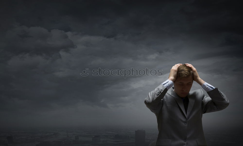 Similar – Image, Stock Photo Smoking silhouette