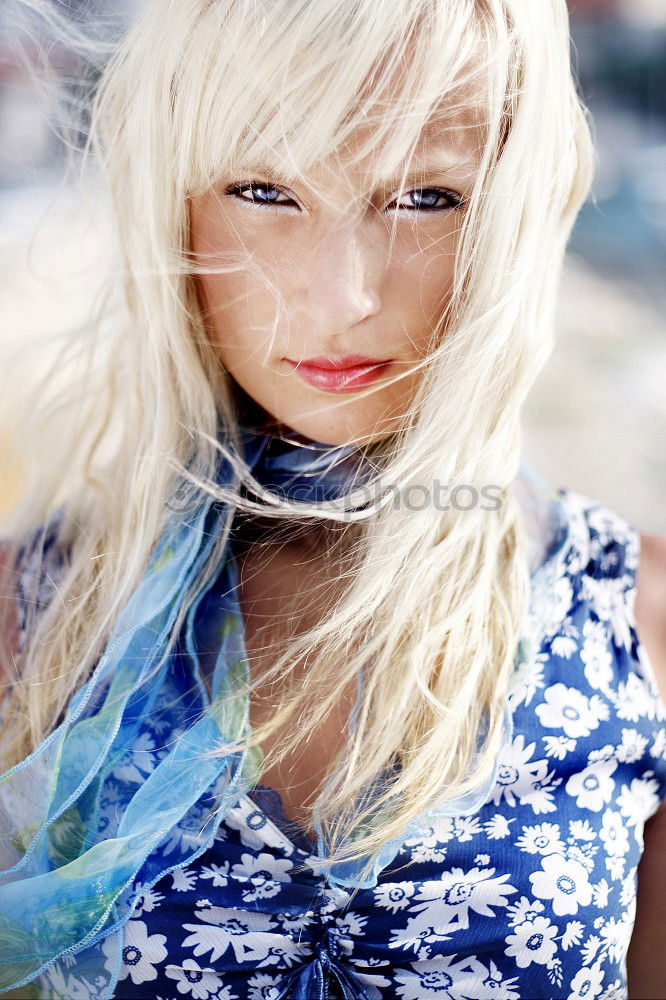 Similar – Image, Stock Photo Portrait of a punk or gothic young woman