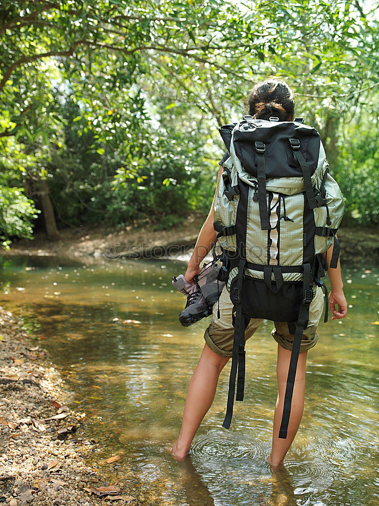 Similar – Image, Stock Photo hiking is the girl’s lust