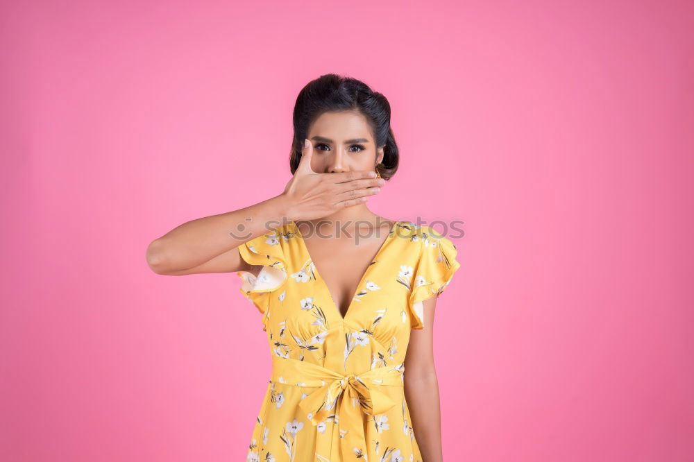 Similar – Delighted woman with eyes closed