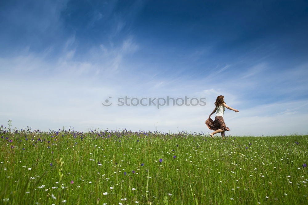 Similar – Image, Stock Photo Run! Joy Happy Fragrance