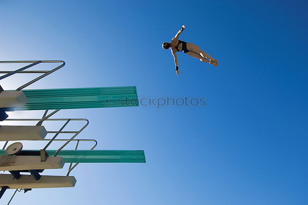 Similar – high up High jump Jump Sky