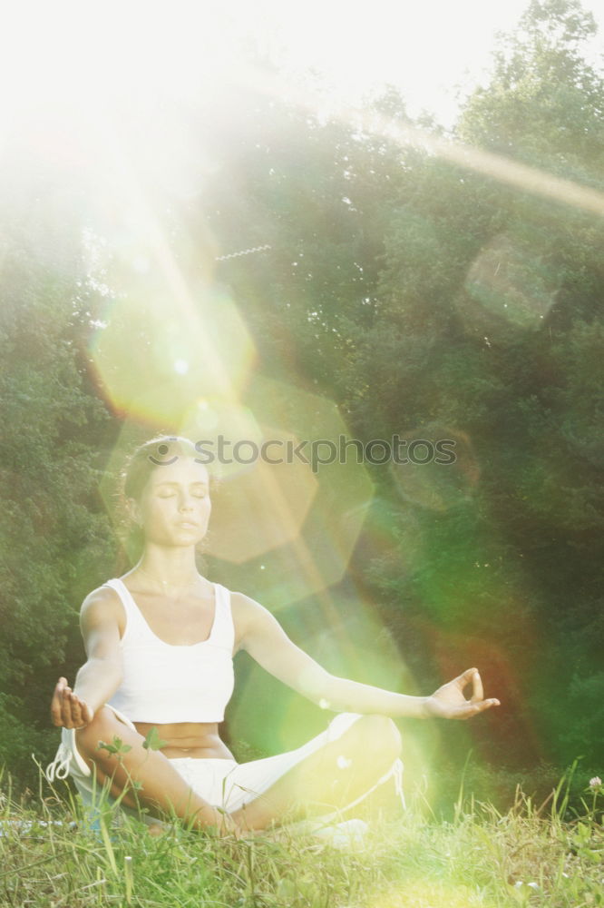 Similar – Image, Stock Photo Yoga in the forest