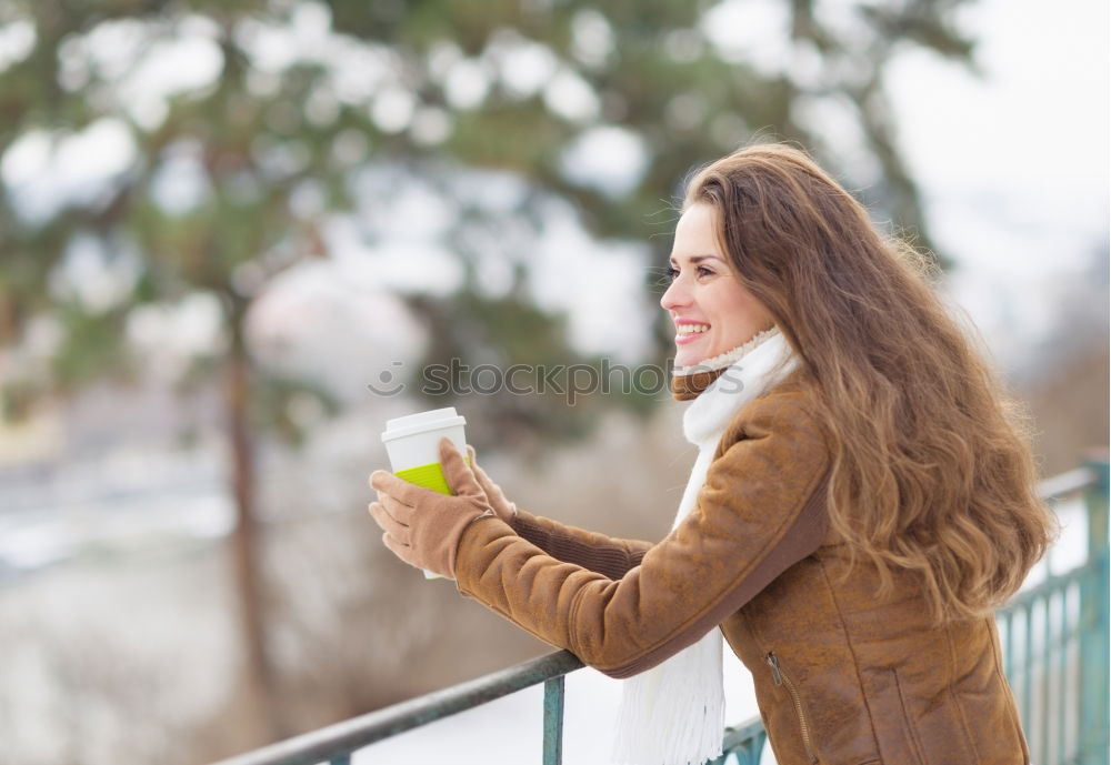 Similar – Image, Stock Photo Woman making tea in the nature