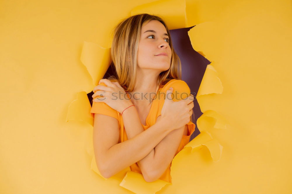 Similar – Young woman dancing in studio