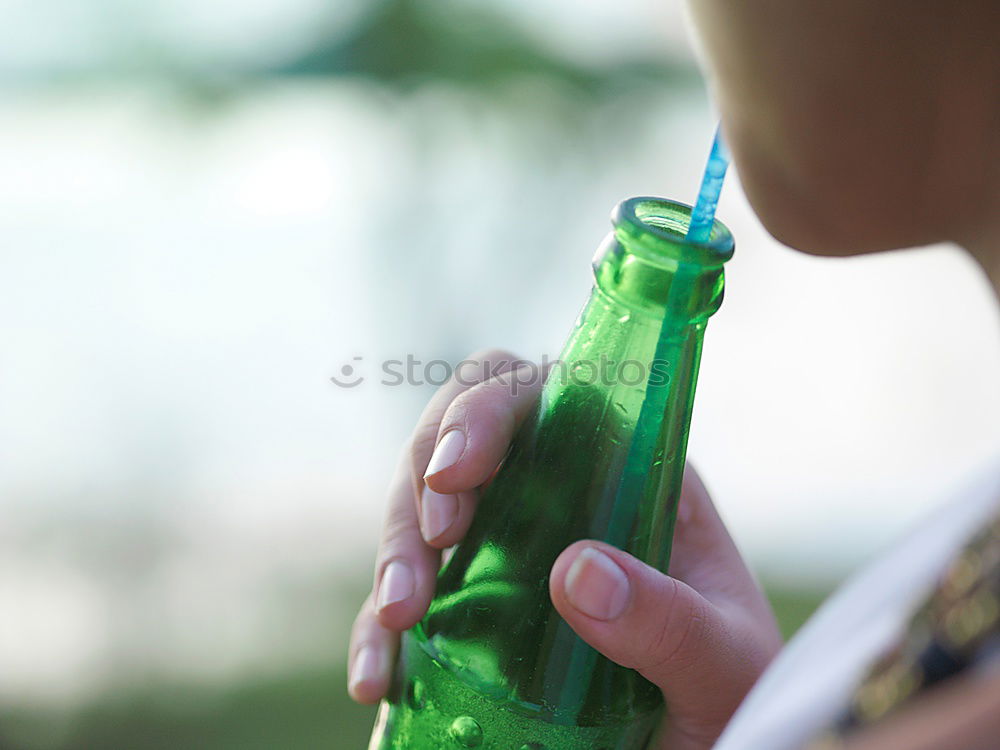 Similar – Image, Stock Photo Female friends cheers clinking bottles of beer.