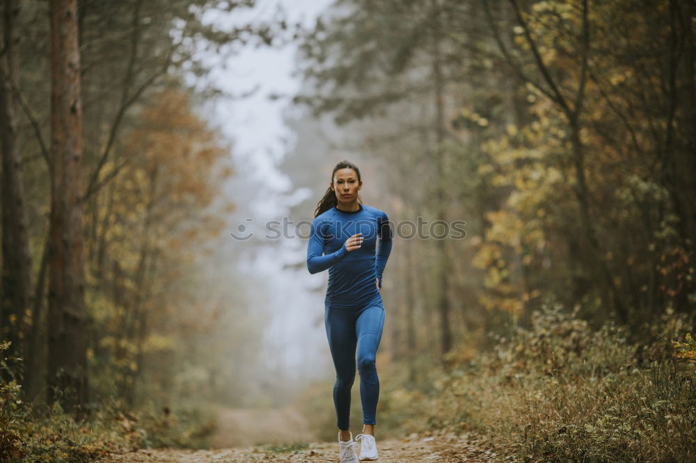 Similar – Image, Stock Photo young runner man by the mountain